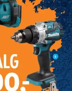 Davidsen Makita slagboremaskine 18 v dhp489z tilbud