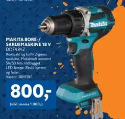 Davidsen Makita bore-/ skruemaskine 18 v tilbud