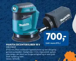 Davidsen Makita excentersliber 18 v dbo180z tilbud