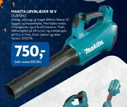 Davidsen Makita løvblæser 18 v dub184z tilbud