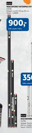 Davidsen Hultafors vaterpas hv 3 stk. tilbud