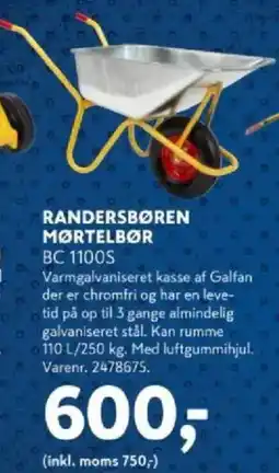Davidsen Randersbøren mørtelbør bc 1100s tilbud