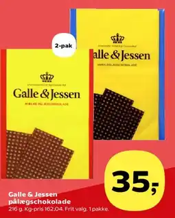 SuperBrugsen Galle & Jessen pålægschokolade tilbud
