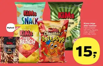 SuperBrugsen Kims chips eller nødder tilbud