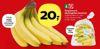 SuperBrugsen Änglamark økologiske bananer tilbud