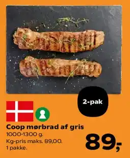 SuperBrugsen Coop mørbrad af gris tilbud