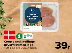SuperBrugsen Coop dansk kyllingebryst tilbud