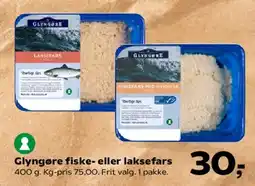 SuperBrugsen Glyngøre fiske- eller laksefars tilbud