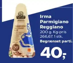 SuperBrugsen Irma Parmigiano Reggiano tilbud