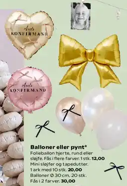 SuperBrugsen Balloner eller pynt tilbud