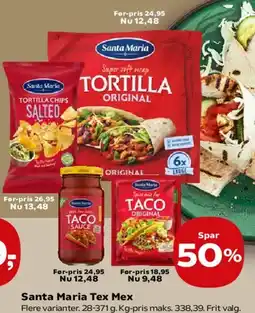Kvickly Santa Maria Tex Mex tilbud