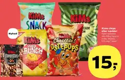 Kvickly Kims chips eller nødder tilbud