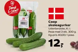 Kvickly Coop skoleagurker tilbud