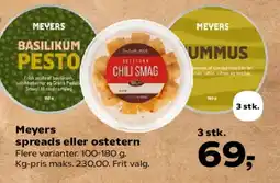 Kvickly Meyers spreads eller ostertern tilbud