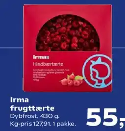Kvickly Irma frugttærte tilbud