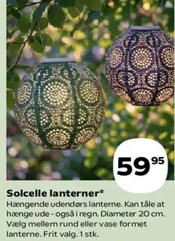 Kvickly Solcelle lanterner tilbud