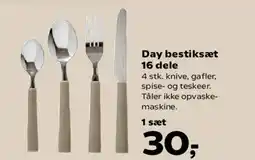 Kvickly Day bestiksæt 16 dele tilbud