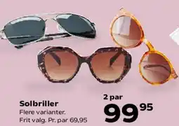 Kvickly Solbriller tilbud