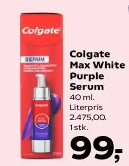 Kvickly Colgate Max White Purple Serum tilbud