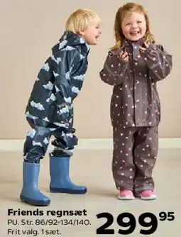 Kvickly Friends regnsæt tilbud