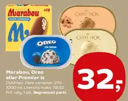 Kvickly Marabou, Oreo eller Carte d'Or is tilbud
