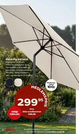 Kvickly Venedig parasol tilbud