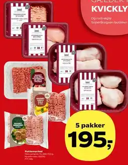 Kvickly Pakkemarked - 5 pakker tilbud