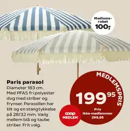 Kvickly Paris parasol tilbud