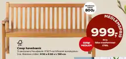 Kvickly Coop havebænk tilbud