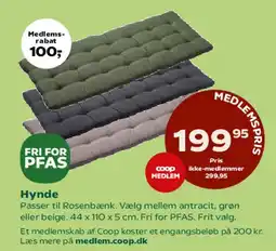 Kvickly Hynde til Rosenbænk tilbud