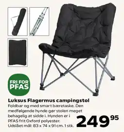 Kvickly Luksus Flagermus campingstol tilbud