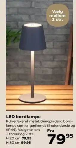 Kvickly LED bordlampe tilbud