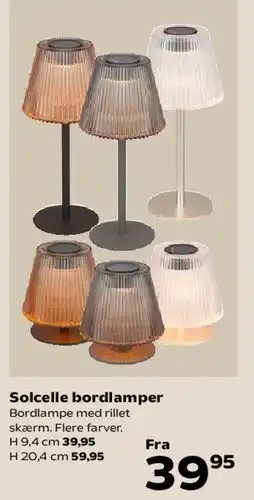 Kvickly Solcelle bordlamper tilbud