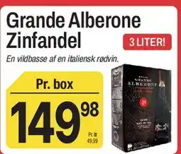 ABC Lavpris Grande Alberone Zinfandel (3 L) tilbud