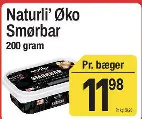 ABC Lavpris Naturli' Øko Smørbar tilbud