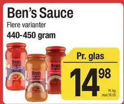 ABC Lavpris Ben's Sauce tilbud