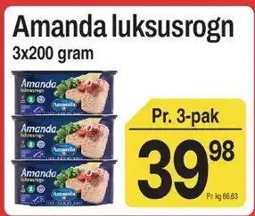 ABC Lavpris Amanda luksusrogn tilbud