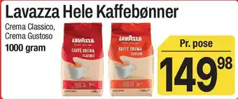 ABC Lavpris Lavazza Hele Kaffebønner tilbud