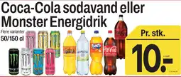 ABC Lavpris Coca-Cola sodavand eller Monster Energidrik tilbud