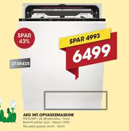 Punkt1 AEG Int. opvaskemaskine FSE76748P tilbud