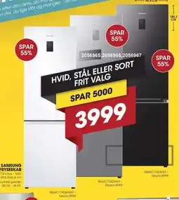 Punkt1 SAMSUNG køle-/fryseskab RB34C774DWWEF/ RB34C774DS9EF/ RB34C774DB1EF tilbud