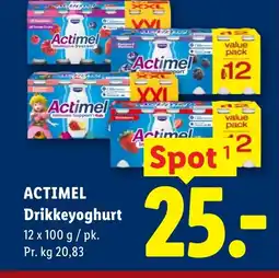 Lidl ACTIMEL Drikkeyoghurt tilbud