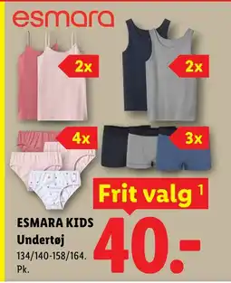 Lidl ESMARA KIDS Undertøj tilbud