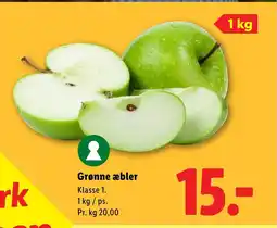 Lidl Grønne æbler tilbud