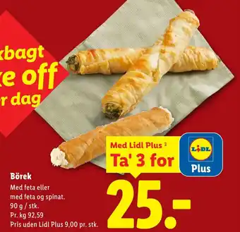 Lidl Börek tilbud
