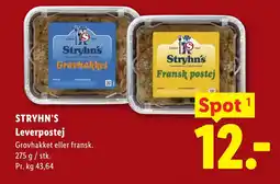Lidl STRYHN'S Leverpostej tilbud