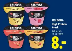 Lidl MILBONA High Protein kvark tilbud