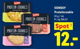 Lidl SONDEY Proteincookie tilbud