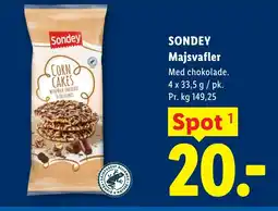 Lidl SONDEY Majsvafler tilbud
