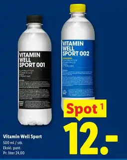 Lidl Vitamin Well Sport tilbud